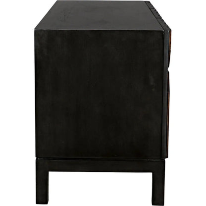 Noir Anubis Three Doors Black Sideboard