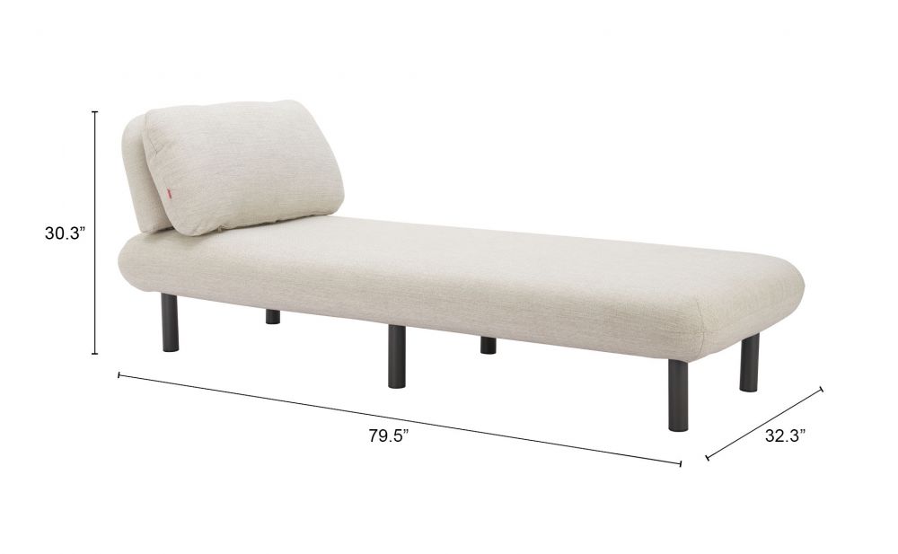 Zuo Modern Aperto Olefin Fabric Outdoor Chaise