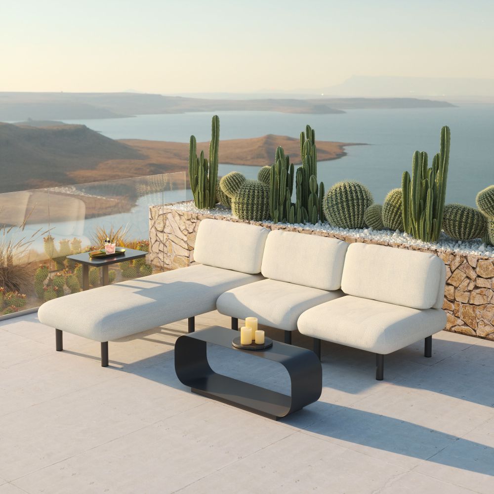 Zuo Modern Aperto Olefin Fabric Outdoor Chaise