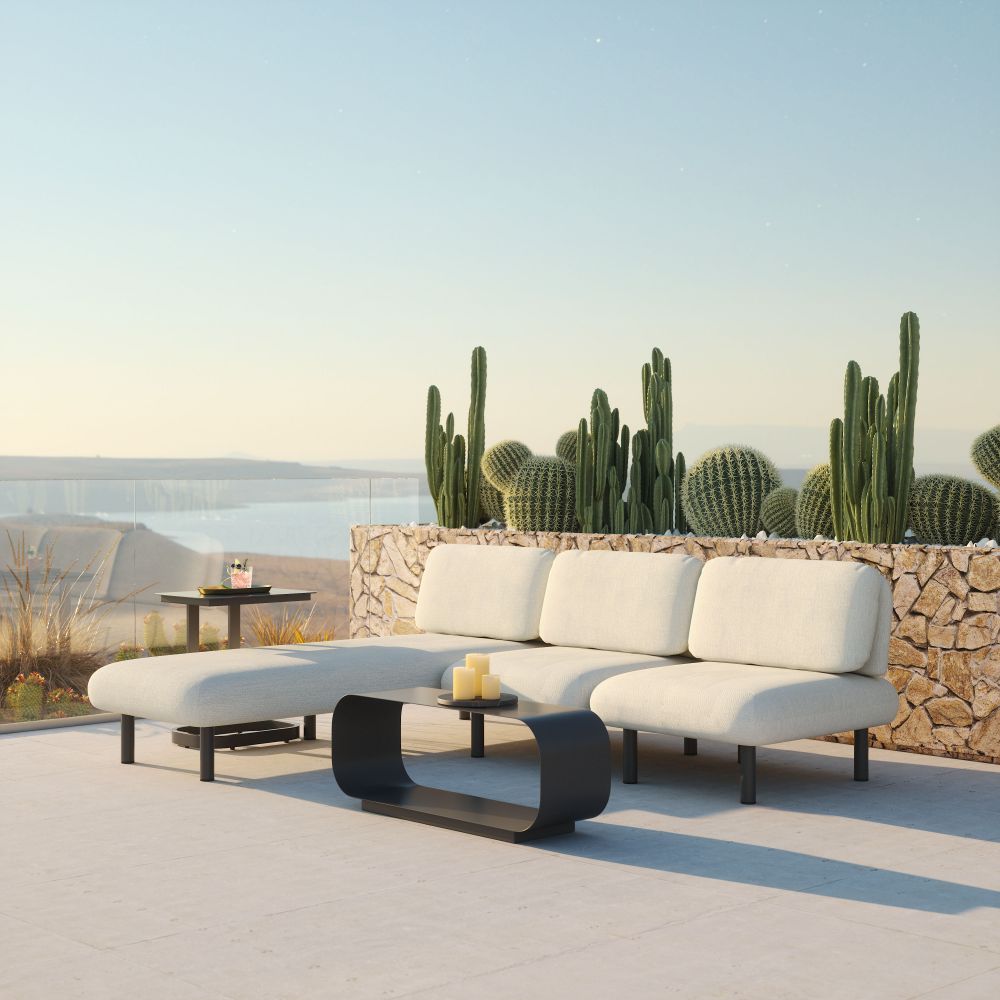 Zuo Modern Aperto Olefin Fabric Outdoor Chaise