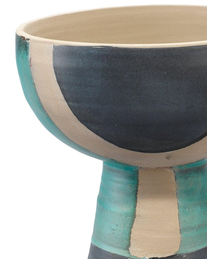 Aqua Ceramic Blanche Wide Vessel Vases & Jars Sideboards and Things By Jamie Young