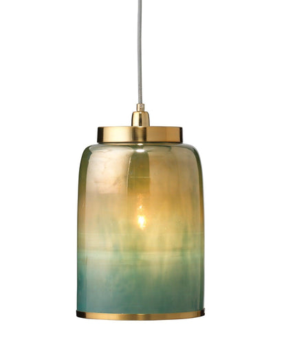 Aqua Dark Blue Glass Vapor Pendant Pendants Sideboards and Things By Jamie Young