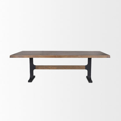 Mercana Araxi Solid Wood Top Rectangular Dining Table