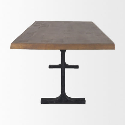 Mercana Araxi Solid Wood Top Rectangular Dining Table