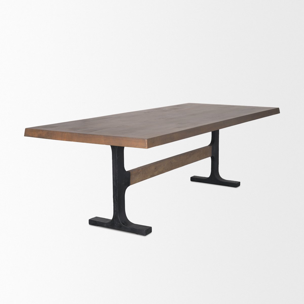 Mercana Araxi Solid Wood Top Rectangular Dining Table