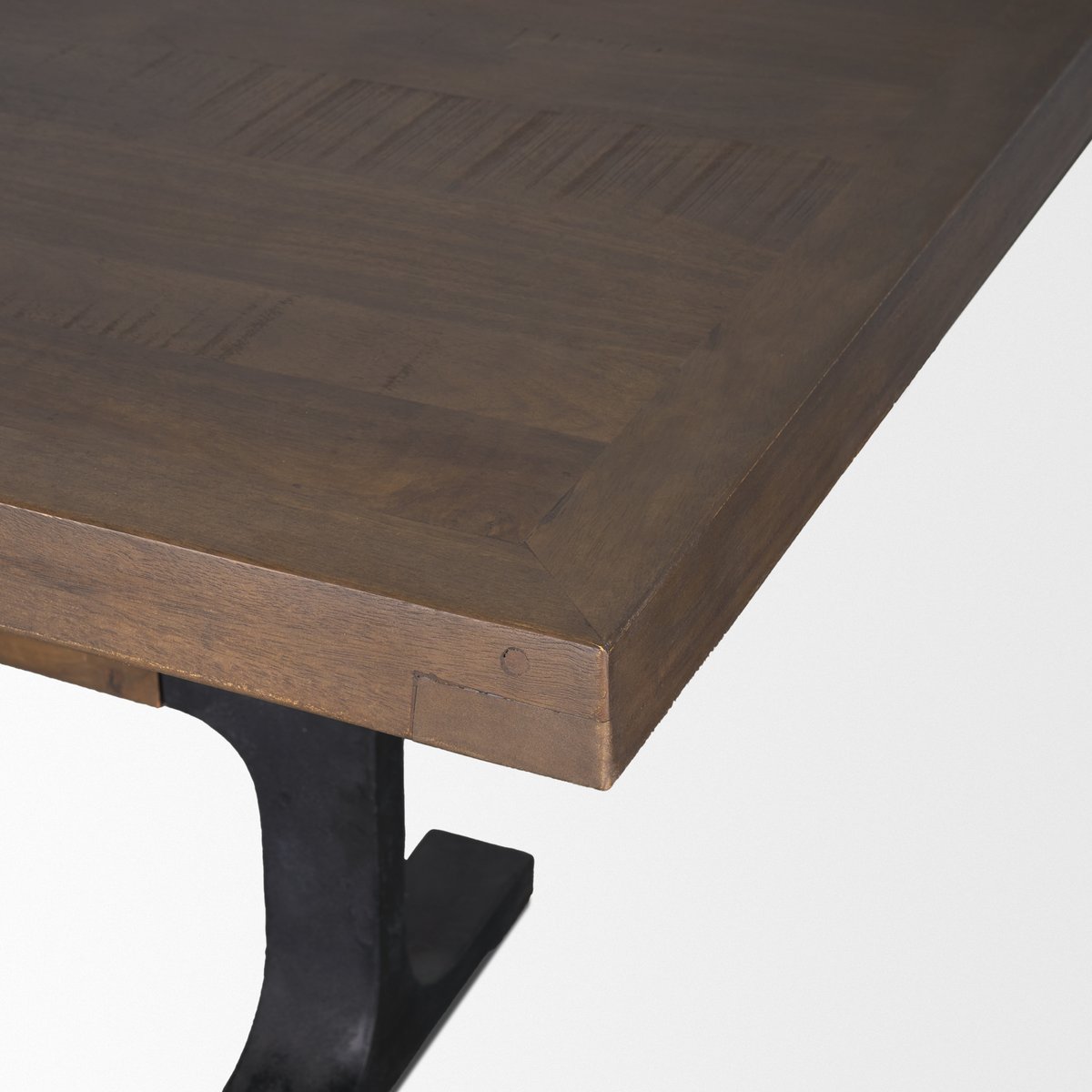 Mercana Araxi Solid Wood Top Rectangular Dining Table