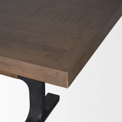 Mercana Araxi Solid Wood Top Rectangular Dining Table