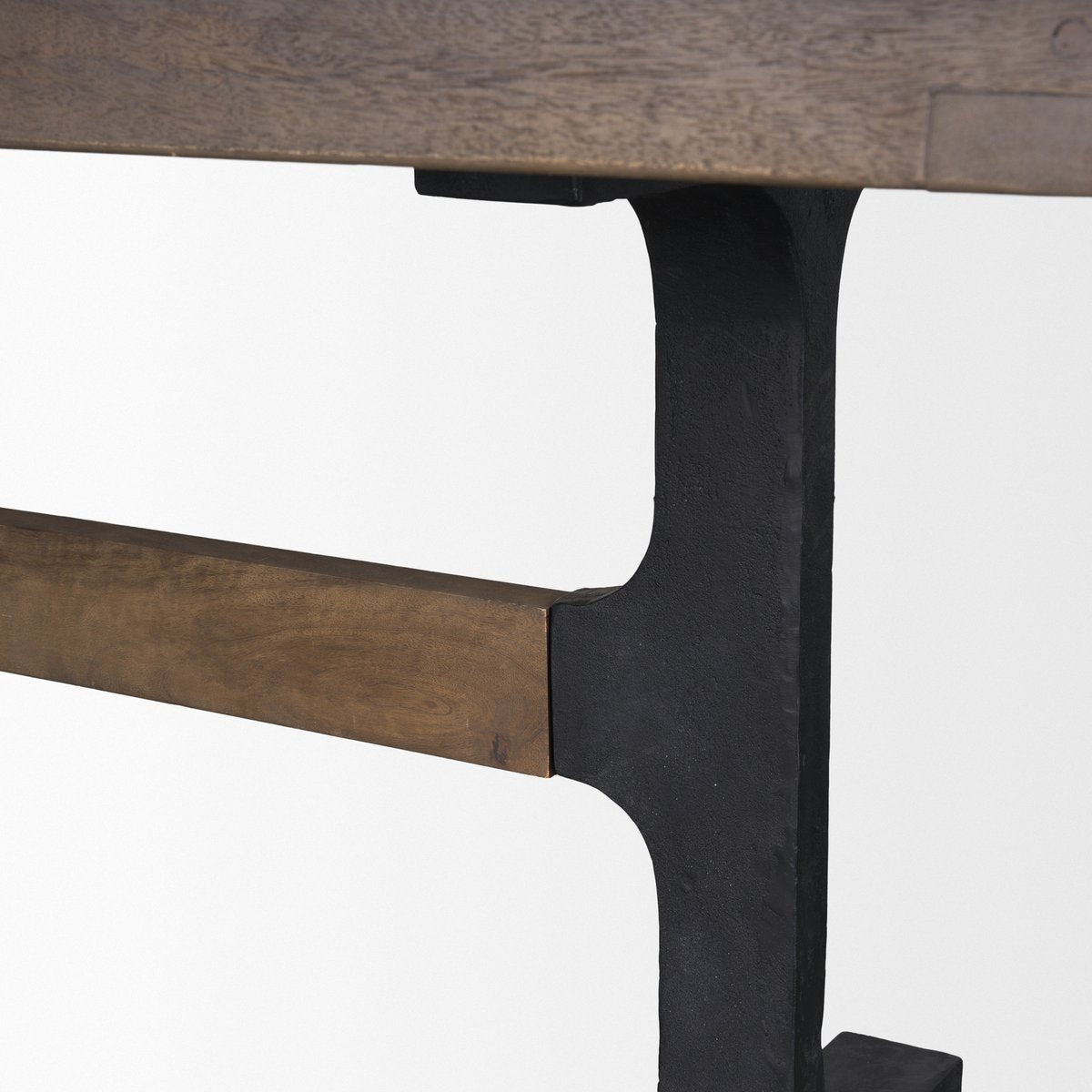 Mercana Araxi Solid Wood Top Rectangular Dining Table