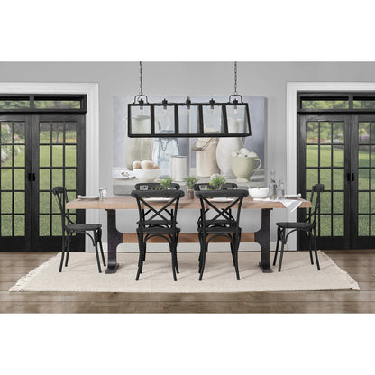 Mercana Araxi Solid Wood Top Rectangular Dining Table