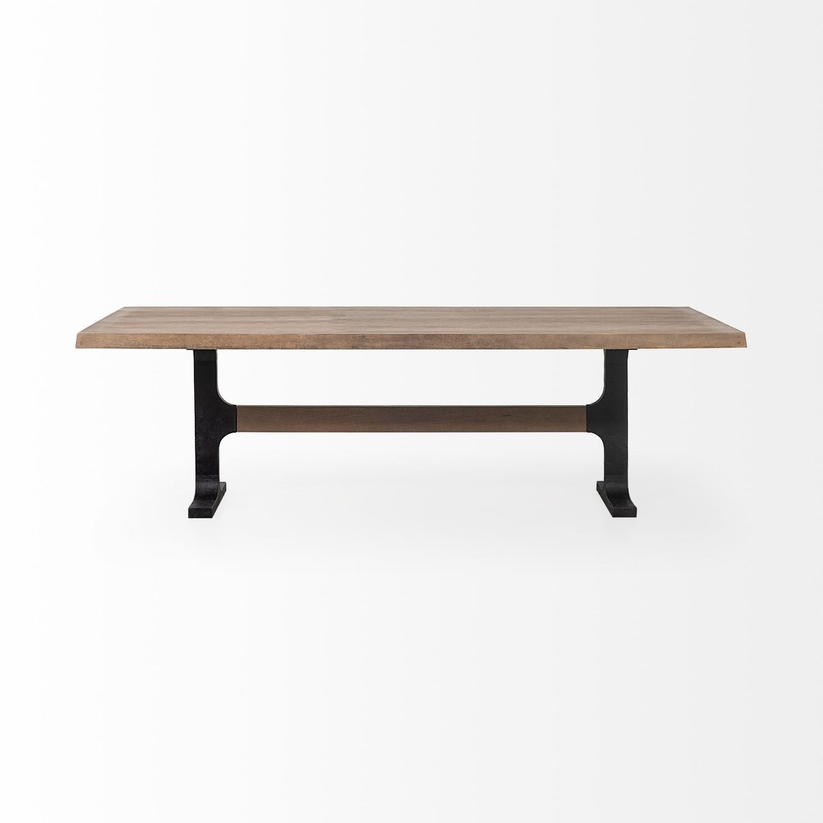 Mercana Araxi Solid Wood Top Rectangular Dining Table