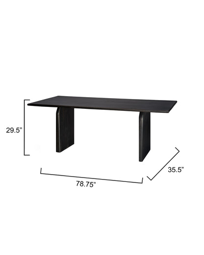 Arc Dining Table - Black-Dining Tables-Jamie Young-Sideboards and Things