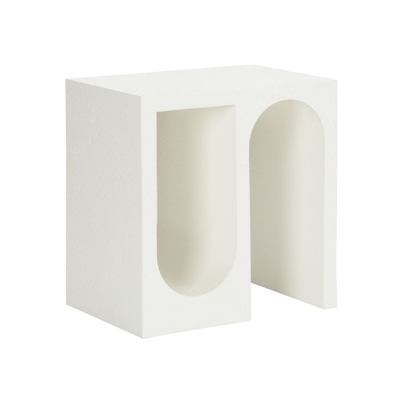 Wildwood Arcade Architectural Designed White End Table
