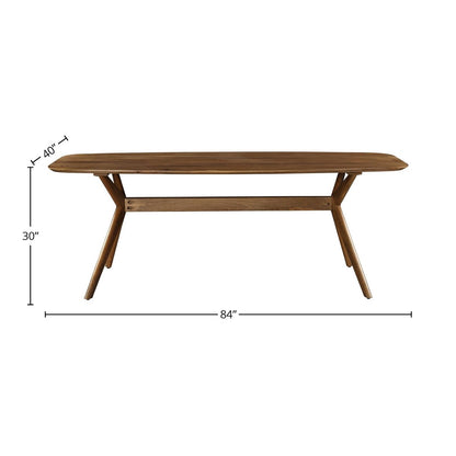 LH Home Arcadia Wooden Brown Dining Table