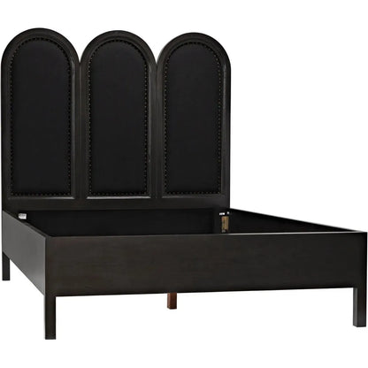 Arch Black Wooden Bed Frame