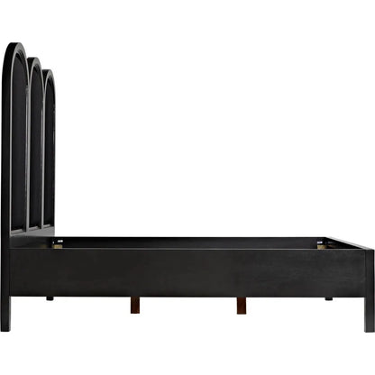 Arch Black Wooden Bed Frame