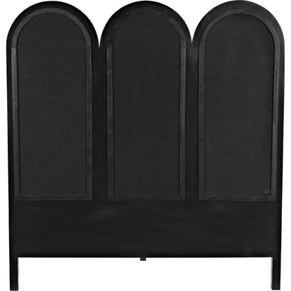 Arch Black Wooden Bed Frame
