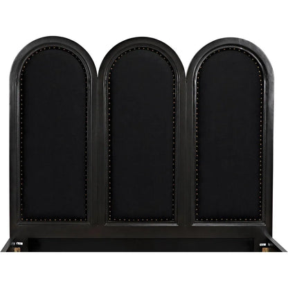 Arch Black Wooden Bed Frame