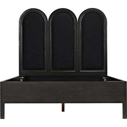 Arch Black Wooden Bed Frame