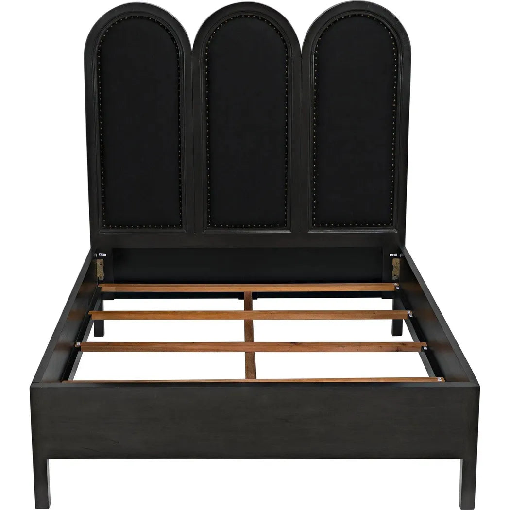 Arch Black Wooden Bed Frame