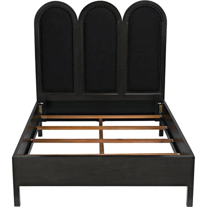Arch Black Wooden Bed Frame