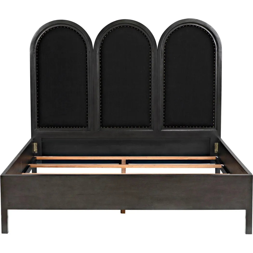Arch Black Wooden Bed Frame
