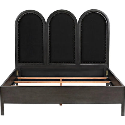 Arch Black Wooden Bed Frame