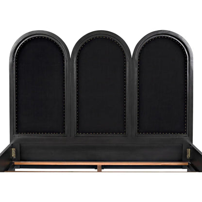Arch Black Wooden Bed Frame