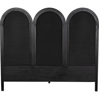 Arch Black Wooden Bed Frame