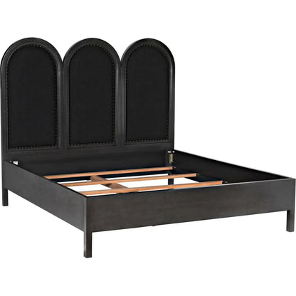 Arch Black Wooden Bed Frame