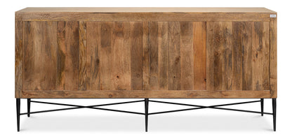 Archie Four Door Sideboard Buffet for Dining Room-Sideboards-Sarreid-LOOMLAN