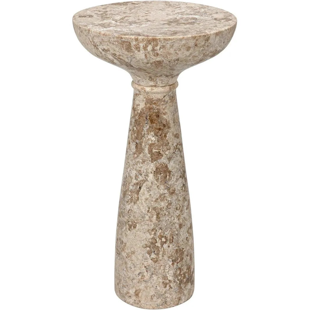 Noir Architect Marble Round Side Table