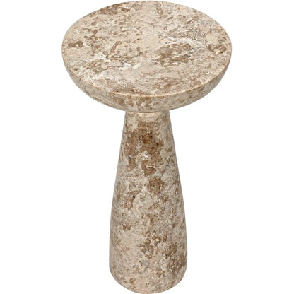 Noir Architect Marble Round Side Table
