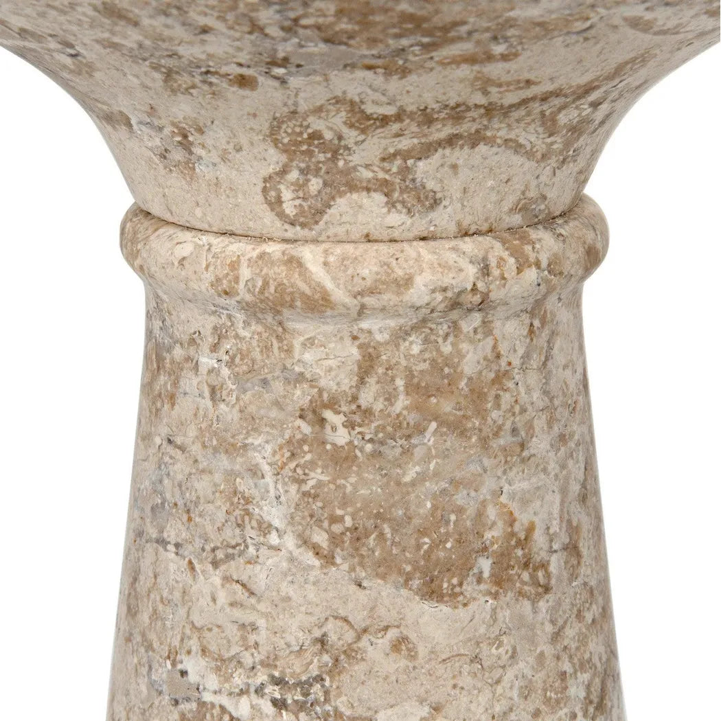 Noir Architect Marble Round Side Table