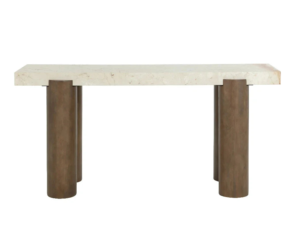 SUNPAN Ardi Marble Topped Rectangular Console Table