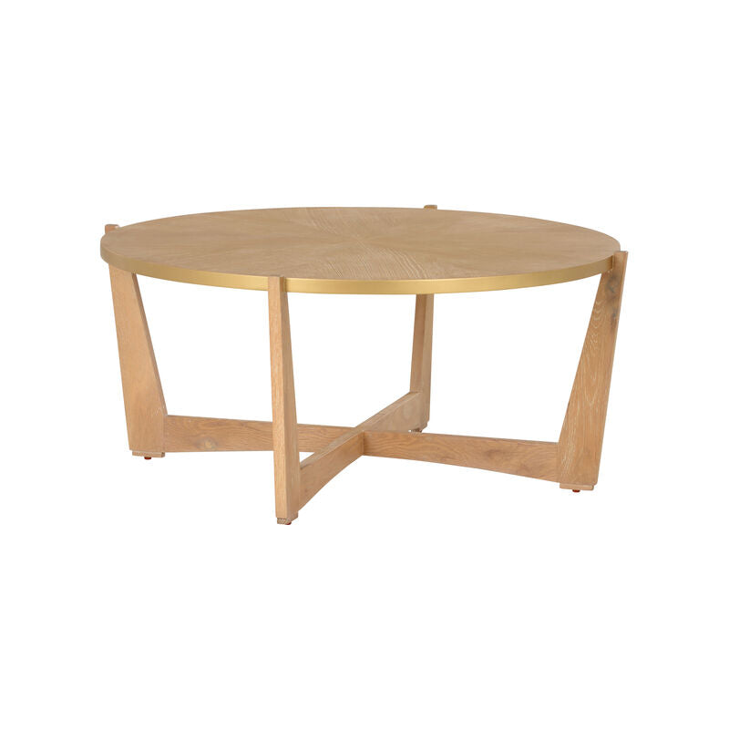 Chelsea House Ardoise Wooden Round Cocktail Table