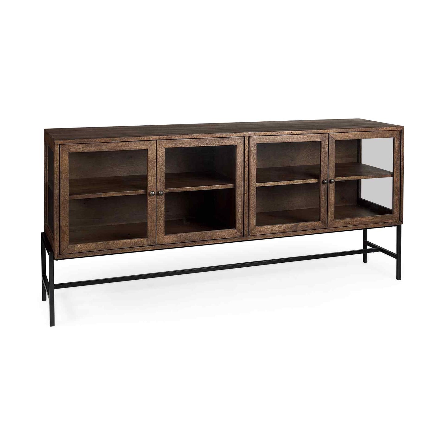 Arelius Four Glass Doors Sideboard