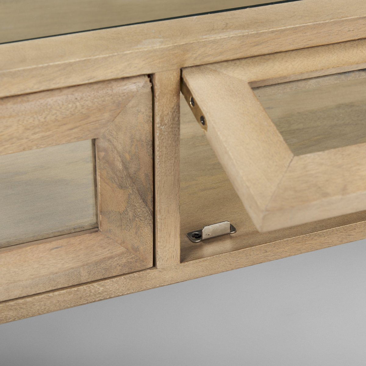 Mercana Arelius Glass-Top Rectangular Coffee Table