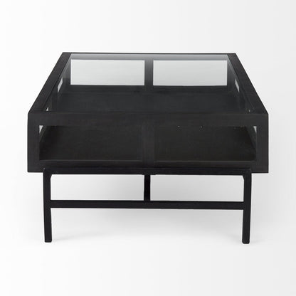 Mercana Arelius Glass-Top Rectangular Coffee Table