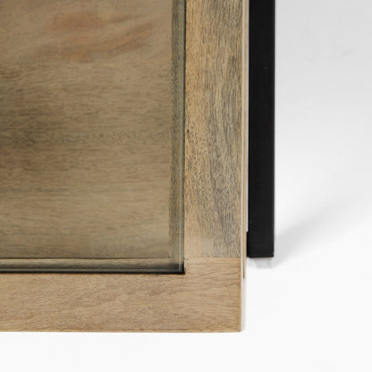 Mercana Arelius Glass-Top Square Coffee Table