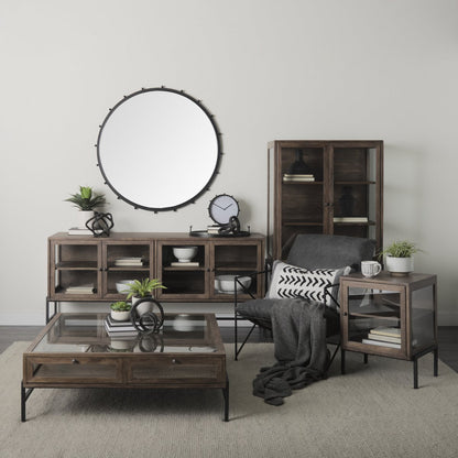 Mercana Arelius Wooden Rectangular Side Table