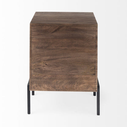 Mercana Arelius Wooden Rectangular Side Table