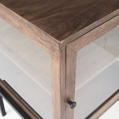 Mercana Arelius Wooden Rectangular Side Table