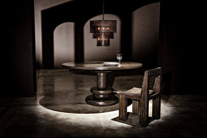 Arena Black Steel Pendant-Pendants-Noir-Sideboards and Things