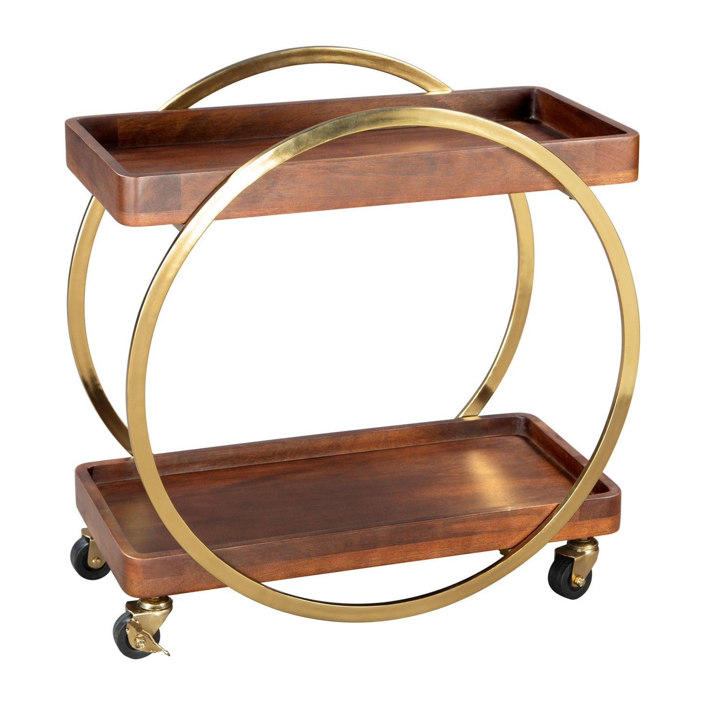 Arenas Bar Cart Brown-Home Bar Carts-Zuo Modern-LOOMLAN