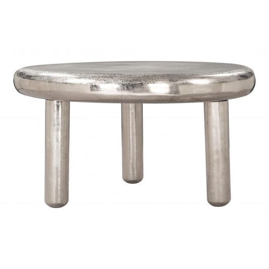 Zuo Modern Arian Round Silver Coffee Table