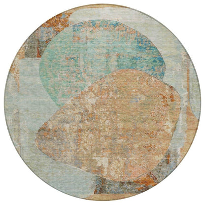 LOOMLAN Rugs Armalise Teal Washable Indoor-Outdoor Rug