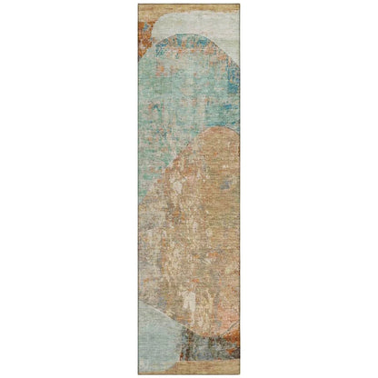 LOOMLAN Rugs Armalise Teal Washable Indoor-Outdoor Rug