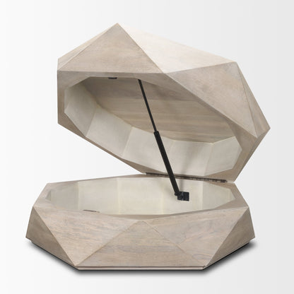 Mercana Arreto Wooden Hexagonal Coffee Table
