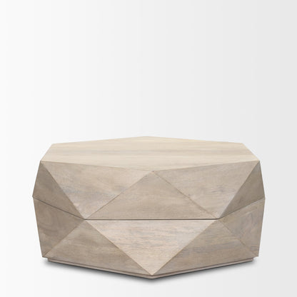 Mercana Arreto Wooden Hexagonal Coffee Table