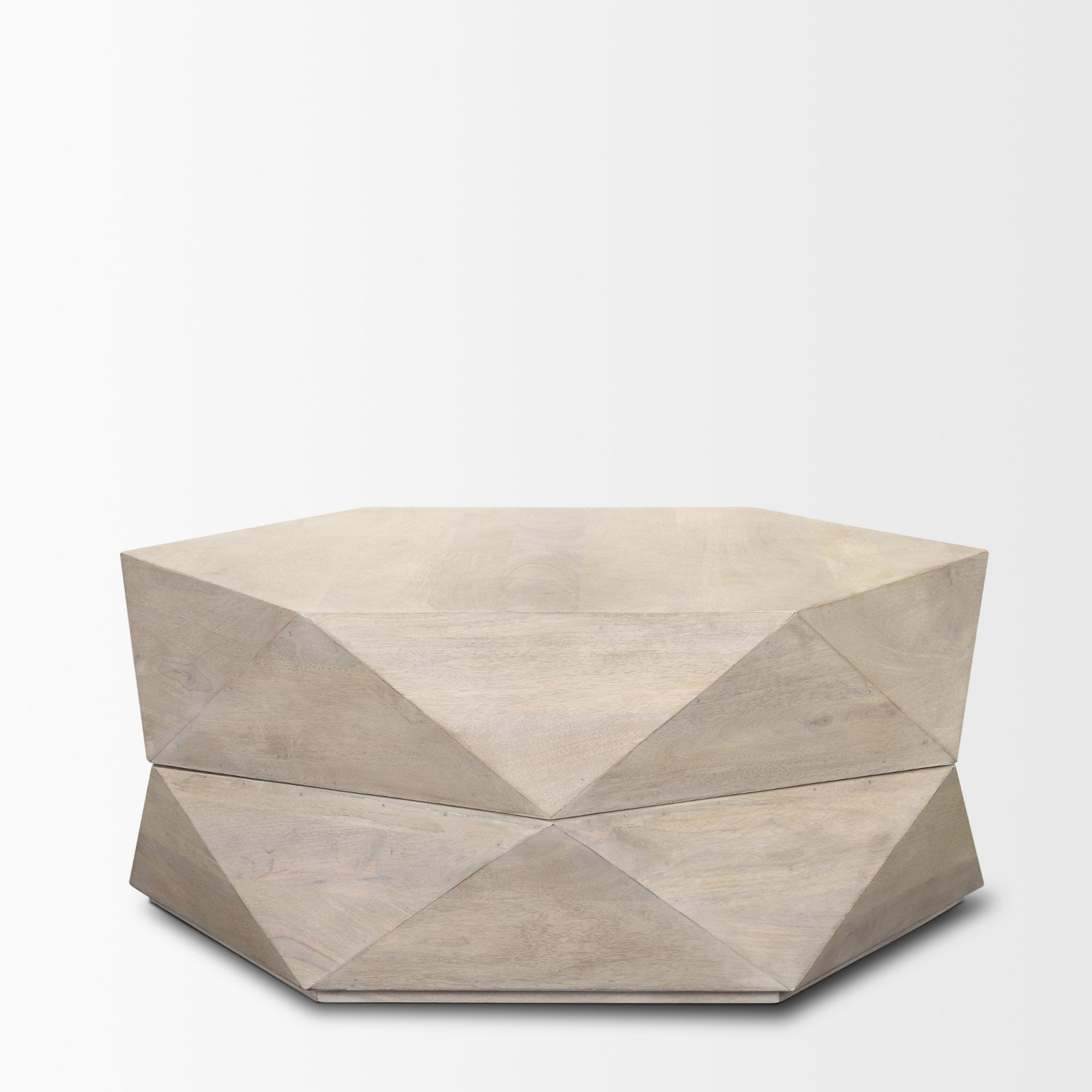Mercana Arreto Wooden Hexagonal Coffee Table